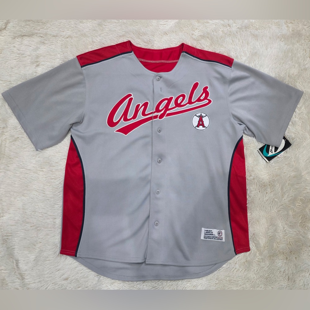 Dynasty MLB Anaheim Angels Embroidered Jersey Men’s Size XL (46-48) NWT